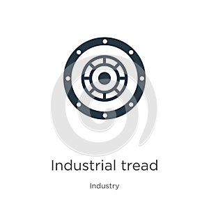 Industrial tread icon vector. Trendy flat industrial tread icon from industry collection isolated on white background. Vector