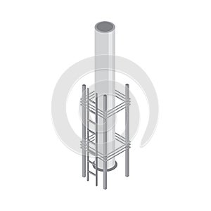 Industrial Tube Isometric Composition