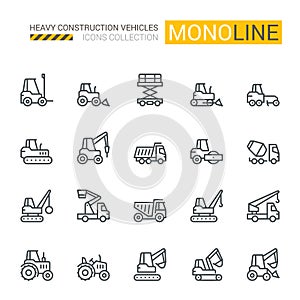 Industrial Vehicles Icons