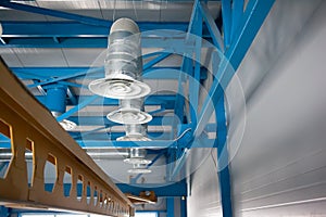 Industrial ventilation system. Ventilation pipes