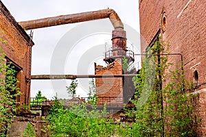 Industrial view of an abandoned factory