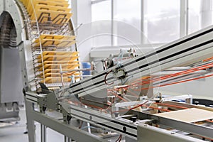 Industrial wafer machine in action