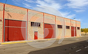 Industrial warehouses closed due to the economic crisis