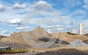 Industrial wasteland in Paris suburb