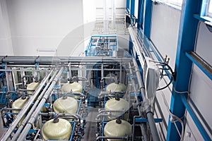 Industrial water filtration system panoramic view