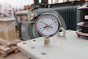 Industrial water temperature meter with pipe