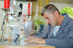 Industrial weaving and sewing