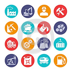 Industrial web icon collection