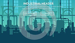 Industrial web site header template