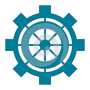 industrial wheel cog gear symbol