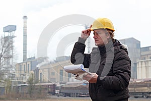 Industrial Worker with Clipboard