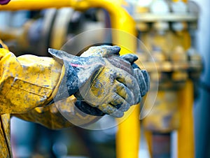 Industrial Worker Gripping Machinery photo