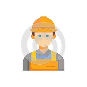 Industrial Worker Icon for Labor