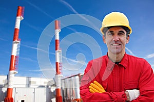 Industrial Worker in Power Plant