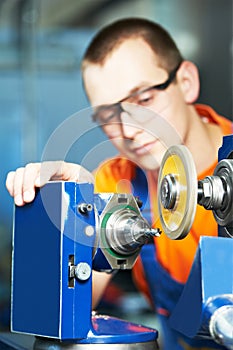 Industrial worker at tool metalwork