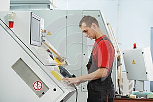 Industrial worker at tool workshop