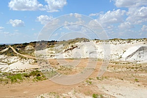 Industrial working out of forming sand