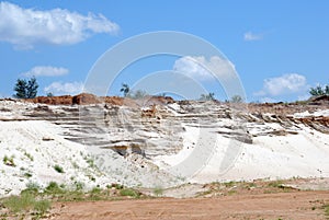Industrial working out of forming sand