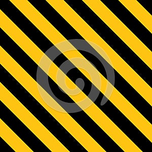 Industrial Yellow and Black Striped Warning Pattern. Vector