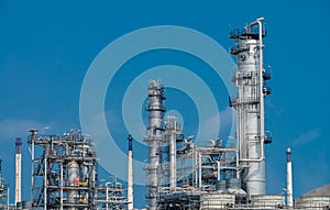 Industrial zone,The equipment of oil refining,Close-up of industrial pipelines of an oil-refinery plant,Detail of oil pipeline wit