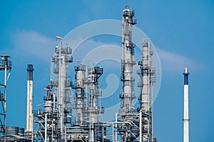 Industrial zone,The equipment of oil refining,Close-up of industrial pipelines of an oil-refinery plant,Detail of oil pipeline wit