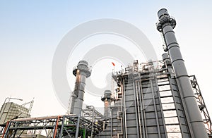 Industrial zone,The equipment of oil refining,Close-up of industrial pipelines of an oil-refinery plant,Detail of oil pipeline wit