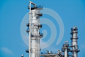 Industrial zone,The equipment of oil refining,Close-up of industrial pipelines of an oil-refinery plant,Detail of oil pipeline wit