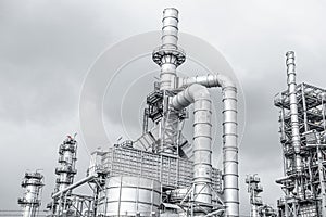 Industrial zone,The equipment of oil refining,Close-up of industrial pipelines of an oil-refinery plant,Detail of oil pipeline wit