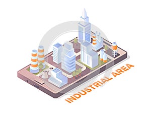 Industrial zone isometric