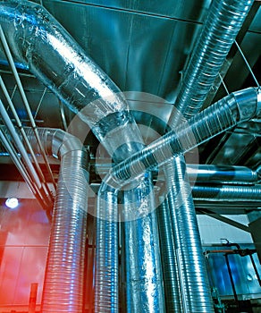 Industrial zone, Steel pipelines and ducts