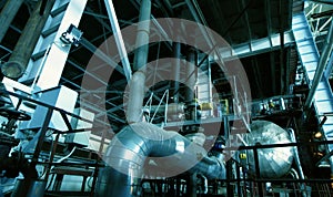 Industrial zone, Steel pipelines and equipment