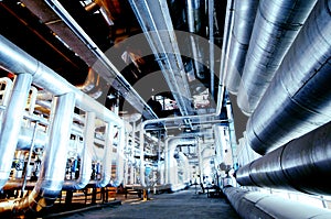 Industrial zone, Steel pipelines and valves