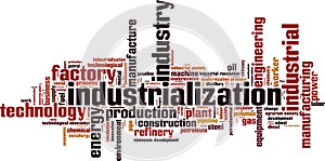 Industrialization word cloud