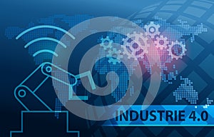 Industrie 4.0 Automation Background