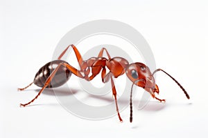 Industrious Red ant formica. Generate Ai photo