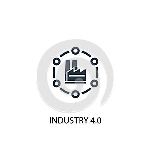 Industry 4.0 icon. Simple element