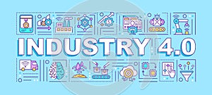 Industry 4.0 word concepts banner