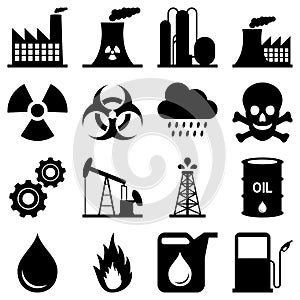 Industry Black and White Icons
