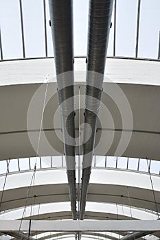 industry ceiling with pipes