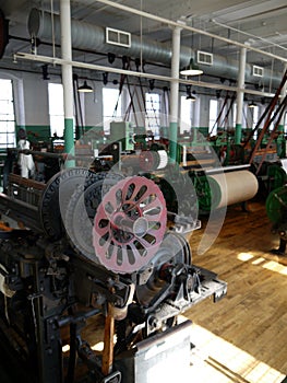 Industry: historic cotton mill machinery