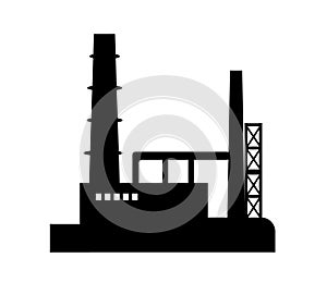 Industry icon silhouette