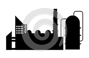 Industry icon silhouette
