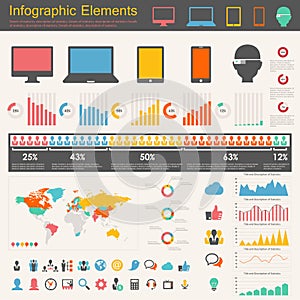 IT Industry Infographic Elements