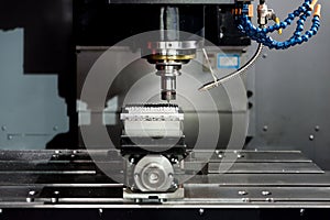 Industry machining precision part by CNC machine center working