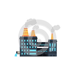 Industry manufactory building icon. photo