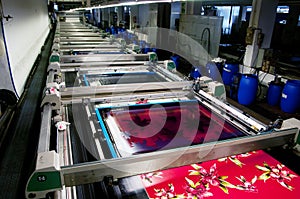 Industry: plant for textile printing