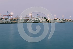 Industry port in Valencia