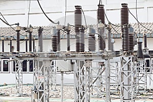 Industry power-plant with high voltage power-line