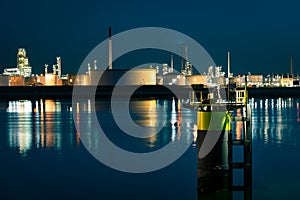 Industry at a riverside in Europoort, near Rotterdam, The Netherlands