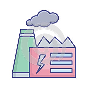Industry Vector Icon which can easily modify or edit
